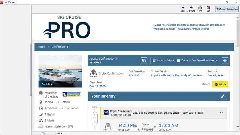 cruise pro login